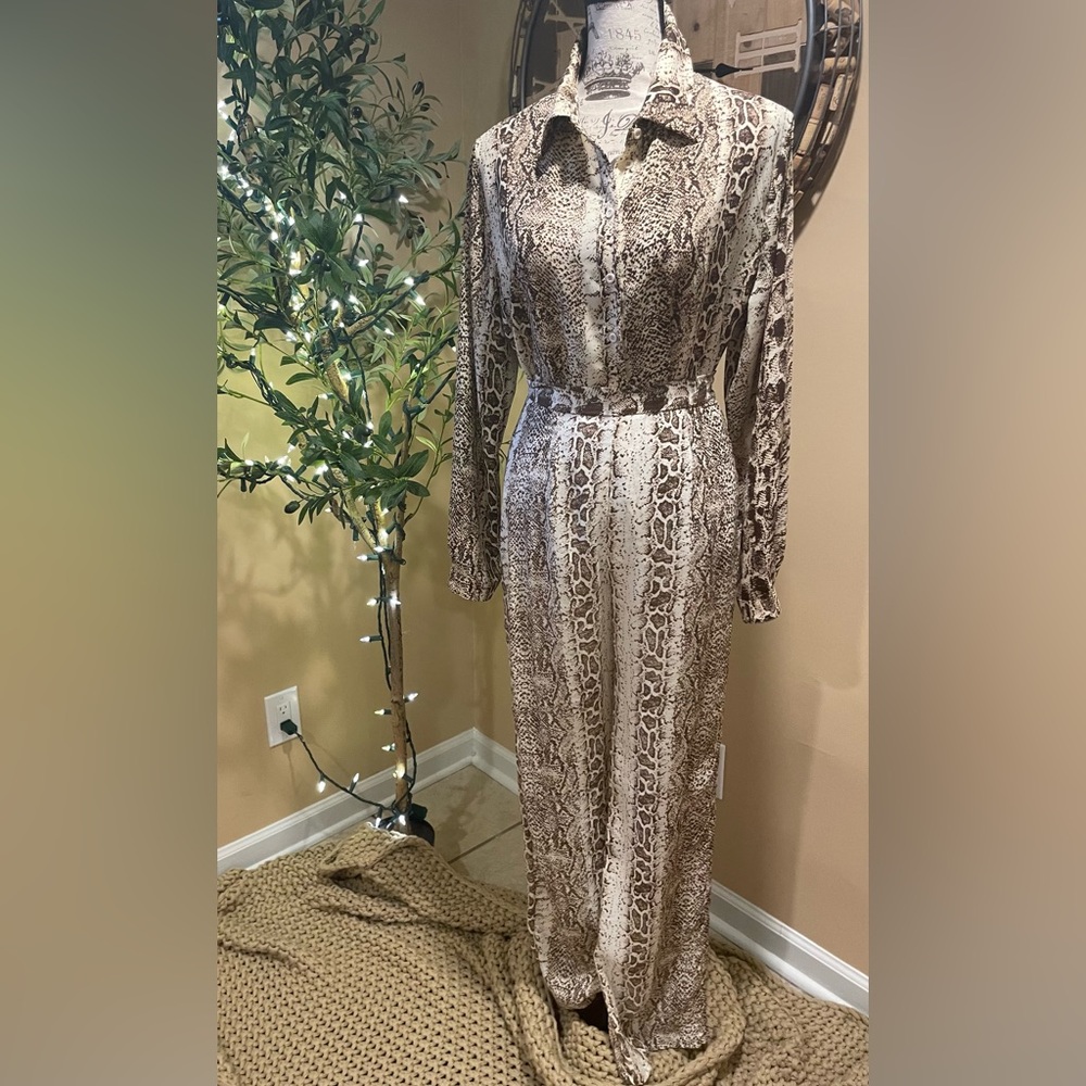Animal Print 2 Piece set Brown and tan 6-8